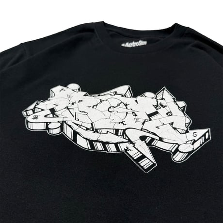 "BOM5" US COTTON L/S Tee BLK