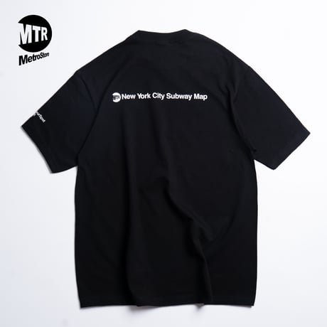 "STATEN ISLAND SUBWAY MAP Pt1" 7.5 oz Max Heavyweight S/S Tee Black