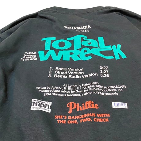"Phillie VINYL" LongSleeve Tee Black