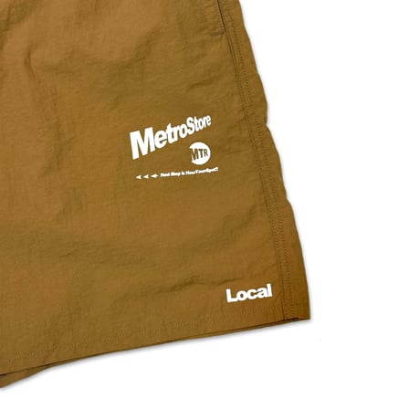 "MTR" NYLON SHORTS Coral.Brown.Olive