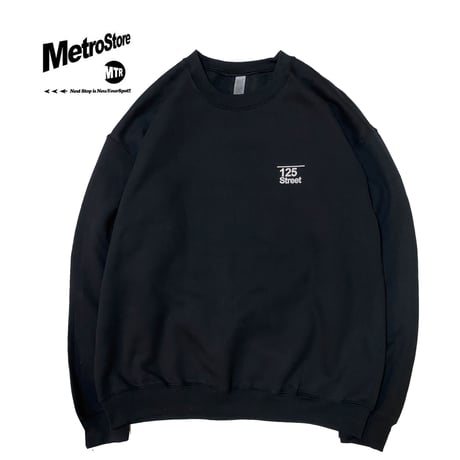 "125street AD"  8oz Sweat Black
