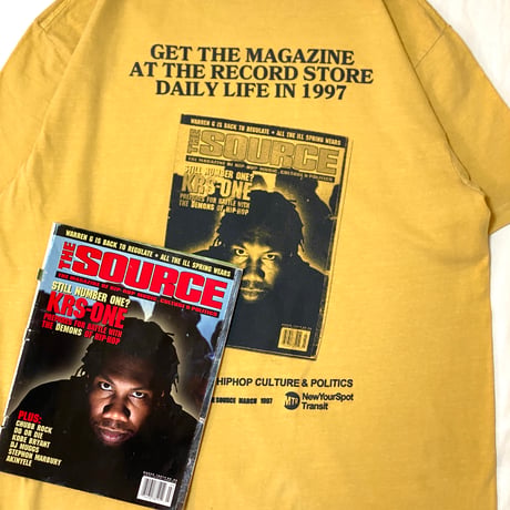 "THE MAGAZINE 1997" 6.1oz Garment Dyed Tee Mastard