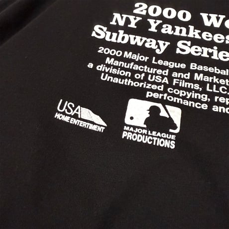 "SubwaySeries"6.5oz HeavyWeight L/S Tee Blk