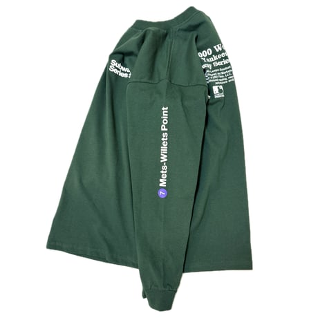 "SubwaySeries"6.5oz HeavyWeight L/S Tee Green