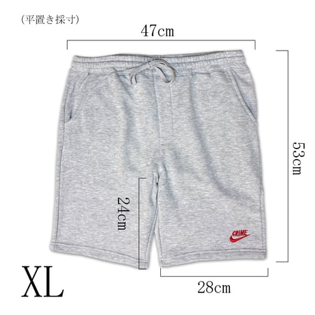 EXTRA KETCHUP "CRIMEZ" RETRO LOGO SWEAT SHORTS BLACK