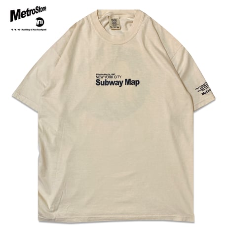 ”TheMap1987”  GarmentDye 6.1oz Tee Ivory