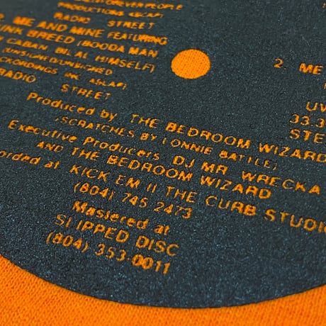 "BedroomWizard" US COTTON 6oz S/S Tee 蛍光Orange