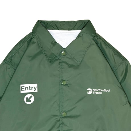 "MetroCard Farewell" NYLON COACH JKT  GREEN
