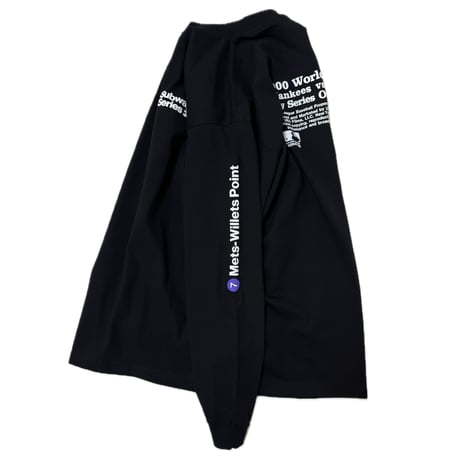 "SubwaySeries"6.5oz HeavyWeight L/S Tee Blk