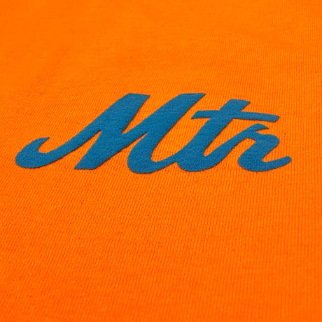 "The 7Train NY Mets" 6oz US COTTON L/S Tee Orange