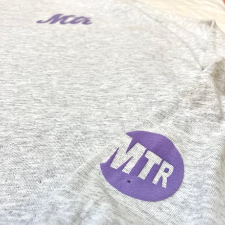 "The 7Train" 6oz US COTTON L/S Tee Ash