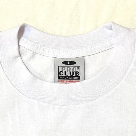 "THE TRACKMASTERS" 6.5oz HEAVY WEIGHT PROCLUB Tee White