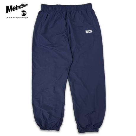 "SubwaySeries"Cottonlike NYLON PANTS  NAVY