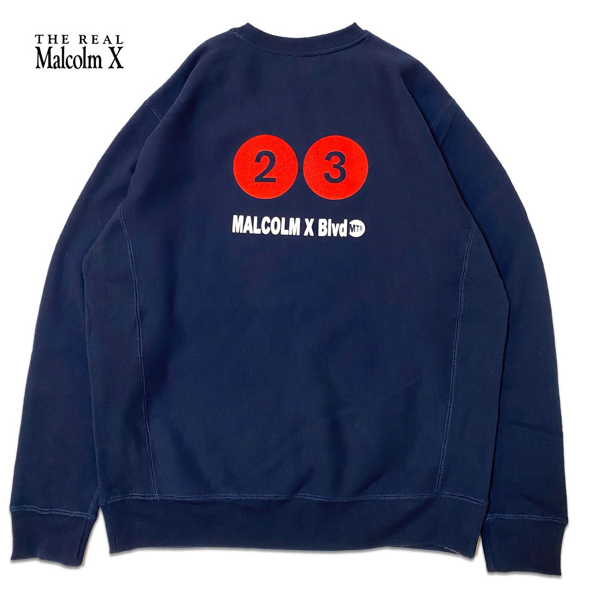 90s MALCOLM X　スウェット　トレーナー　XXL　黒　マルコムX 90's MALCOM X マルコムエックス プリントシャツ ブラック