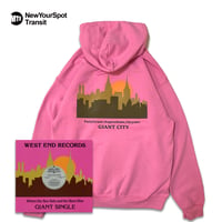 "ViewFromQueens" 8oz HOODIE PINK