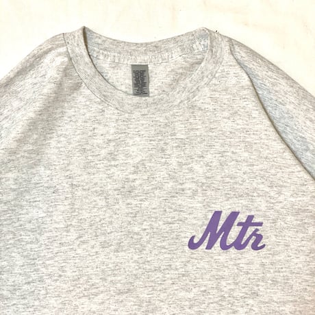 "The 7Train" 6oz US COTTON L/S Tee Ash