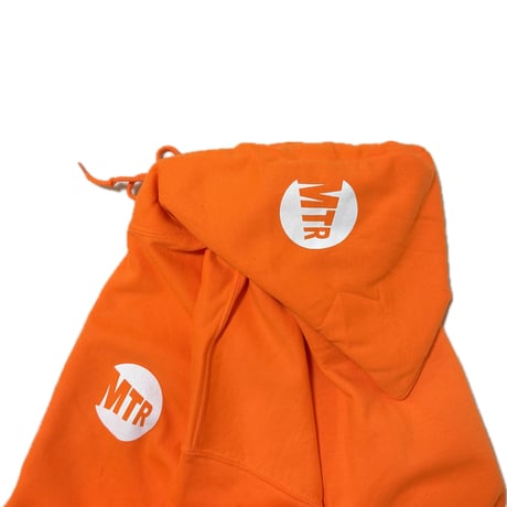 "MTR" 8oz Cotton Hoodie　SafetyOrange
