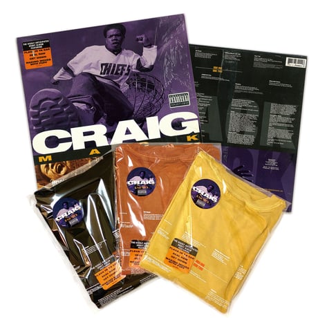 “CraigMack US ORIGINAL VINYL” Tee  BLACK