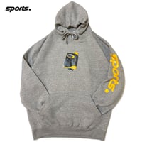 "The SPORTS" 9oz ComfortHoodie Grey