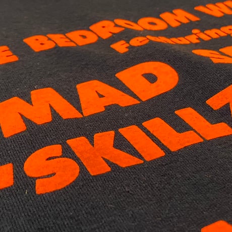 "BedroomWizard" US COTTON 6oz S/S Tee Black