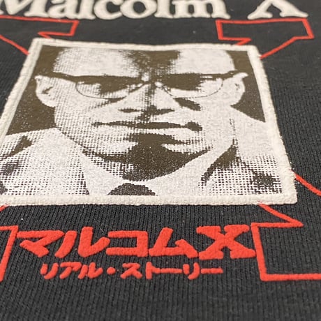 "Real Malcolm X" US COTTON 6oz  L/S Tee BLK