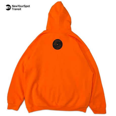 "BedroomWizard" 8oz Hoodie pt1 蛍光Orange