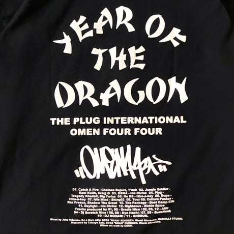 "PLUG INTERNATIONAL" US COTTON 6oz S/S Tee BLACK