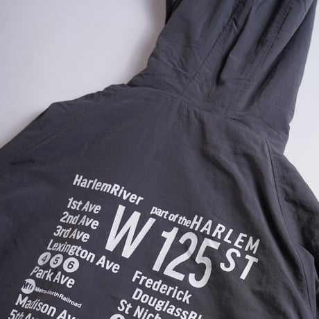 "THE HARLEM" Reversivle NYLON FREECE JKT GREY