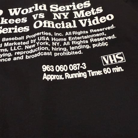 "SubwaySeries"6.5oz HeavyWeight L/S Tee Blk