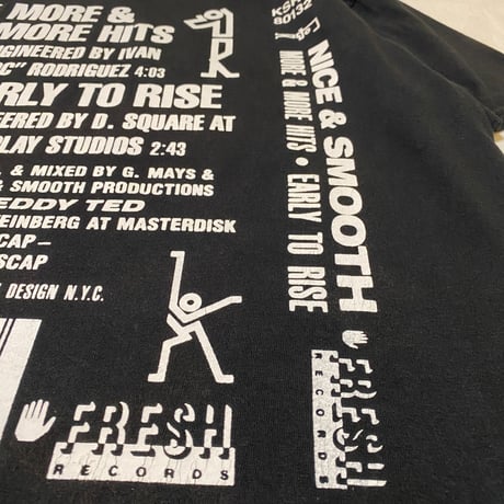 ”CassetteTape＆Crack” GarmentDye 6.1oz Tee Black