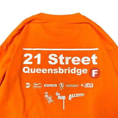 "21street" Cotton LongSleeveTee Orange