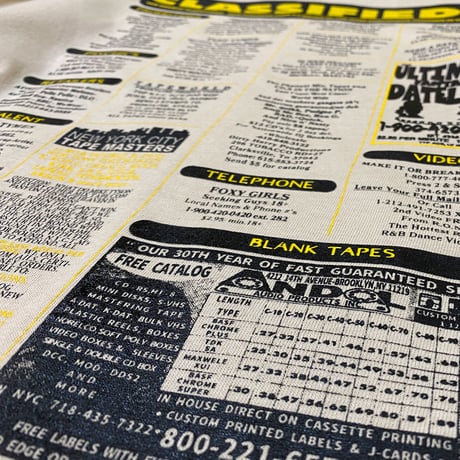 "CLASSIFIEDS 97" 6oz LongSleeve Tee  SAND
