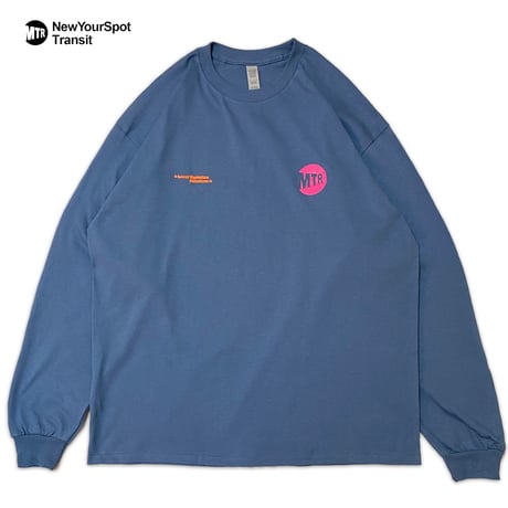 "mo' core" US COTTON 6oz L/S Tee IndigoBlue