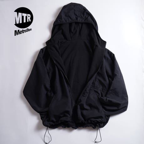 "THE HARLEM" Reversivle NYLON FREECE JKT BLACK