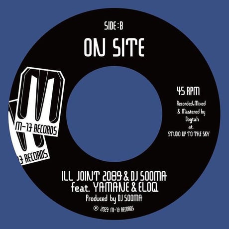 JUMBO feat. JUMANG, ELOQ & YAMANE / ILL JOINT 2089 & DJ SOOMA 7inchVINYL