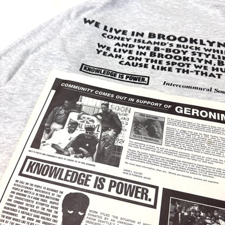 ”Return of the 90`s" BoroughCheck 6oz US COTTON S/S Tee AshGrey