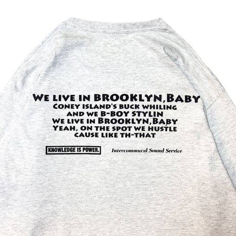 ”Return of the 90`s" BoroughCheck 6oz US COTTON S/S Tee AshGrey