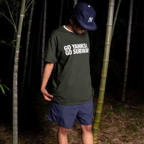 "GO YANKS" 6oz US Cotton Tee Black