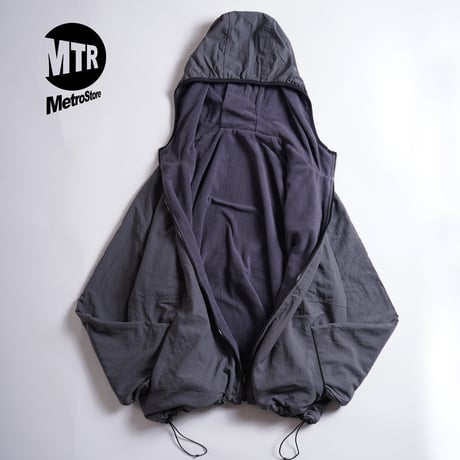 "THE HARLEM" Reversivle NYLON FREECE JKT GREY