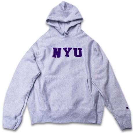 NYU  CHAMPION HEAVY WEIGHT HOODIE