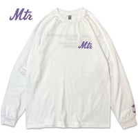 "The 7Train" 6oz US COTTON L/S Tee White