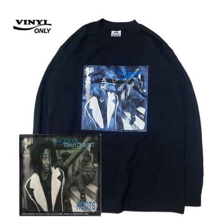 "SilenTreatment"  6.5oz HeavyWeight L/S Tee Black