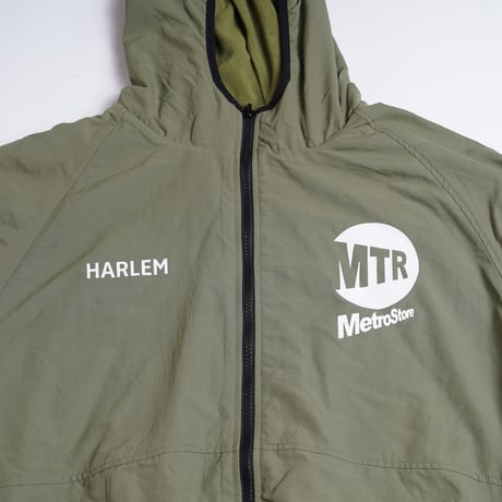 "THE HARLEM" Reversivle NYLON FREECE JKT OLIVE