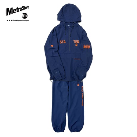 "StatenIslandFerry" NYLON ANNORAK PARKA NAVY