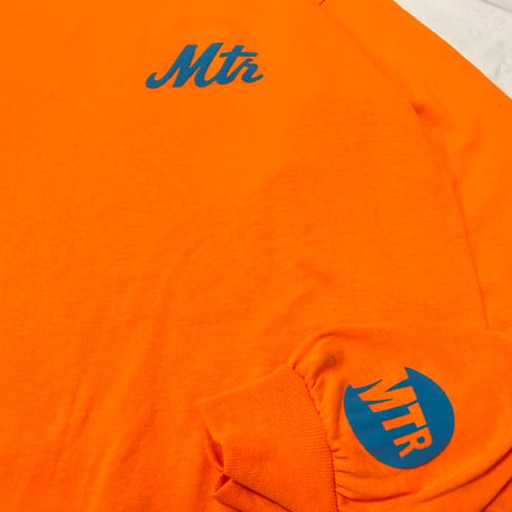 "The 7Train NY Mets" 6oz US COTTON L/S Tee Orange
