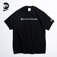 "STATEN ISLAND SUBWAY MAP Pt2" 7.5 oz Max Heavyweight S/S Tee Black
