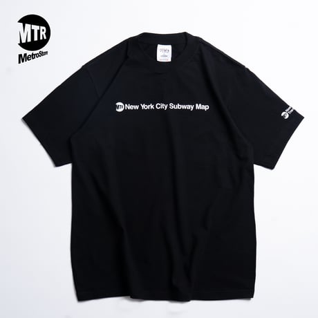 "STATEN ISLAND SUBWAY MAP Pt2" 7.5 oz Max Heavyweight S/S Tee Black