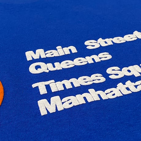 "The 7Train NY Mets" 6oz US COTTON L/S Tee Blue
