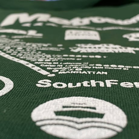 "Lexington Av Local" 6.5oz HeavyWeight L/S Tee Green