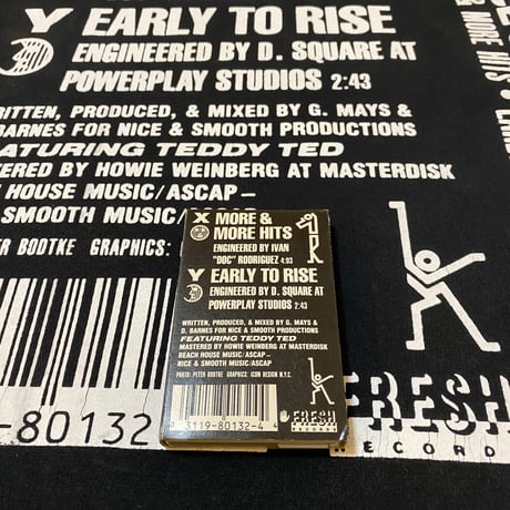 ”CassetteTape＆Crack” GarmentDye 6.1oz Tee Black